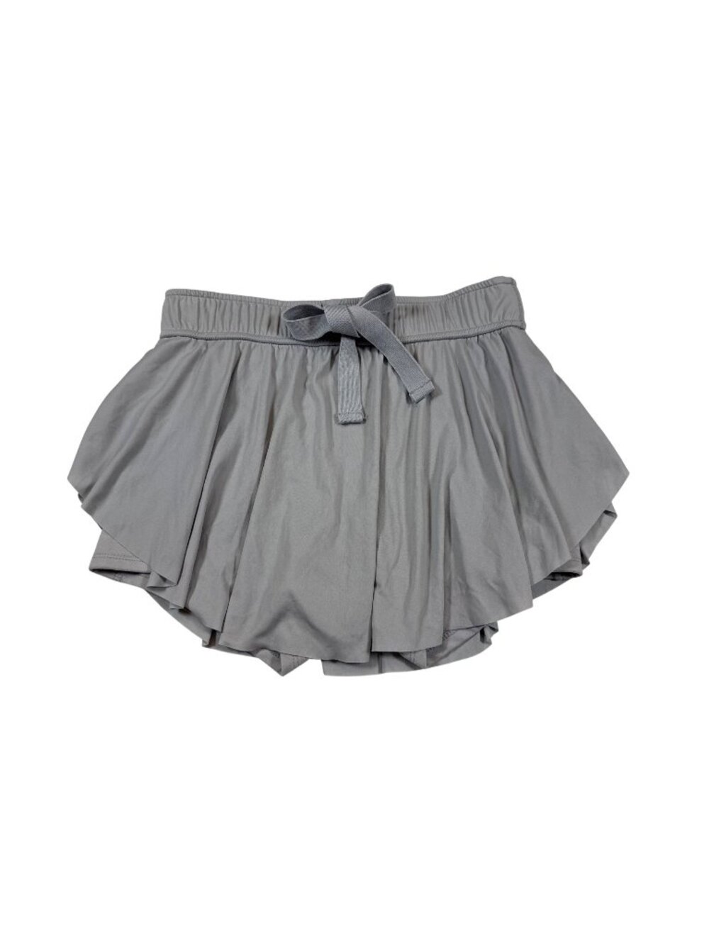 Zenana Womens Gray High-Waist Elastic Shorts Size S flowy Relaxed Fit (JJ640)